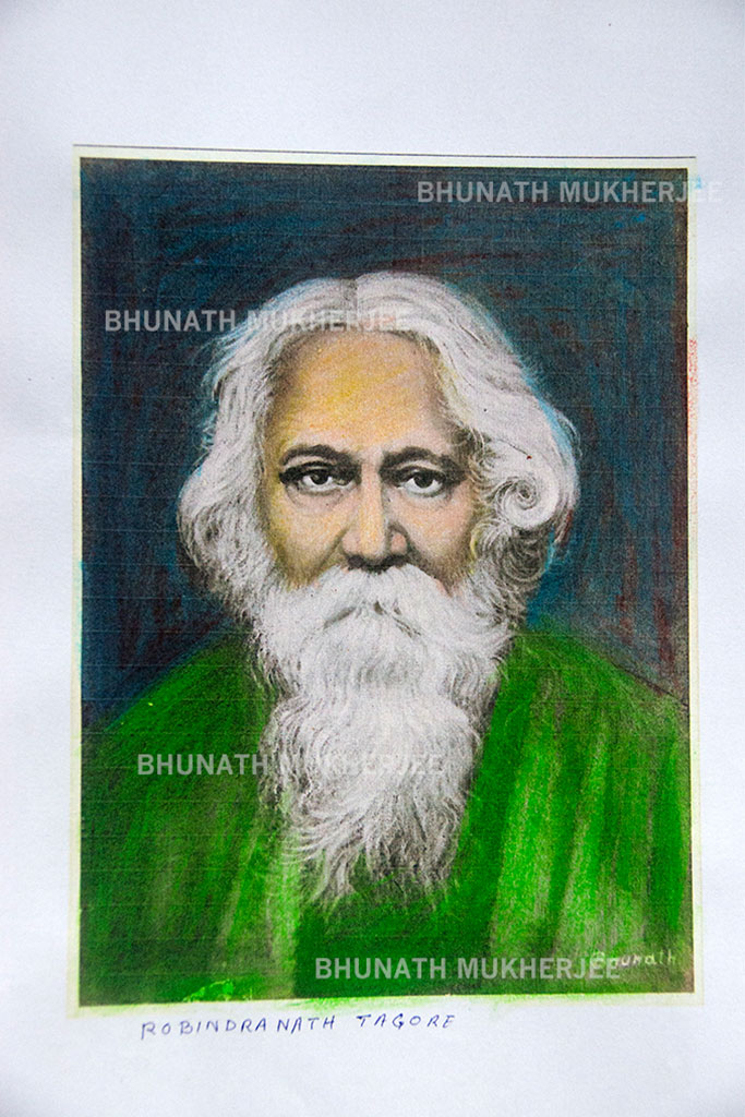 Rabindranath Tagore Engraved Wood Plaque - woodgeekstore